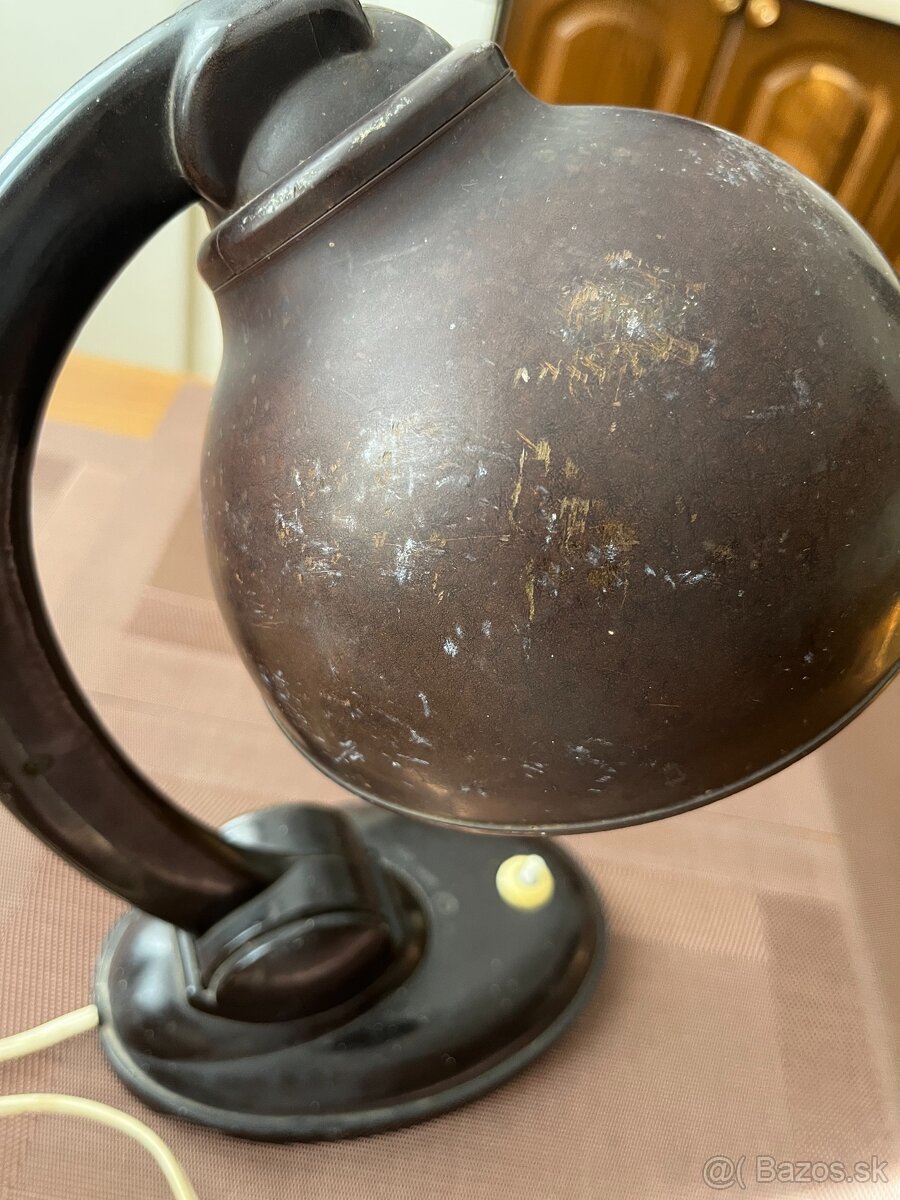 Stolná bakelitová lampa – typ 11126, funkcionalizmus / Wells - 4