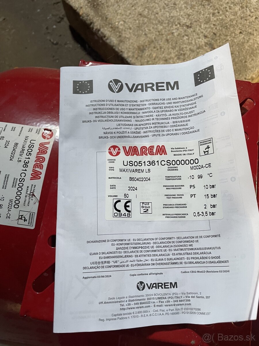 Tlakova nadoba MAXIVAREM - 4