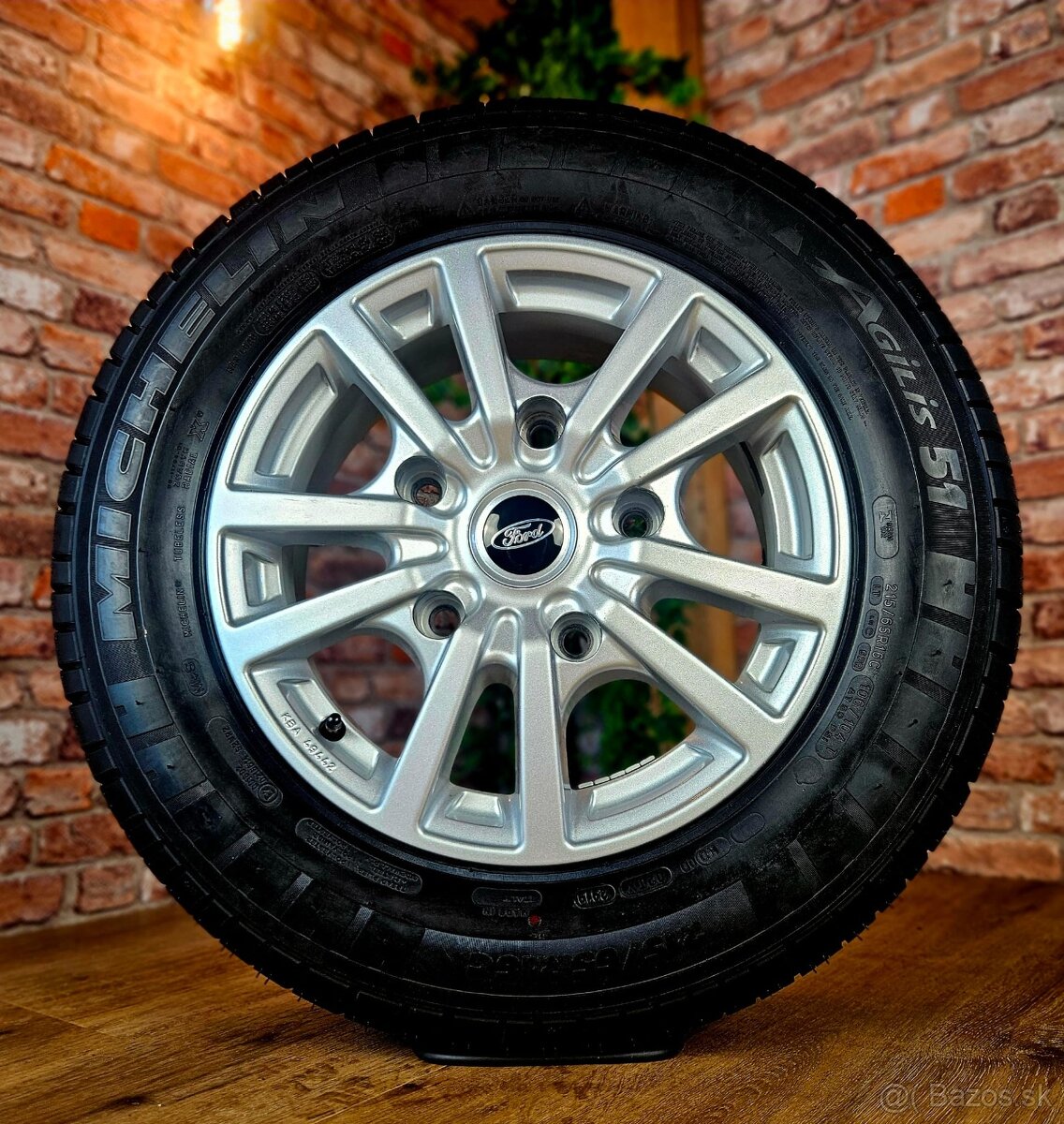 +TOP+ Alu R16 5x160 + letné pneu 215/65 R16 Ford transit... - 4