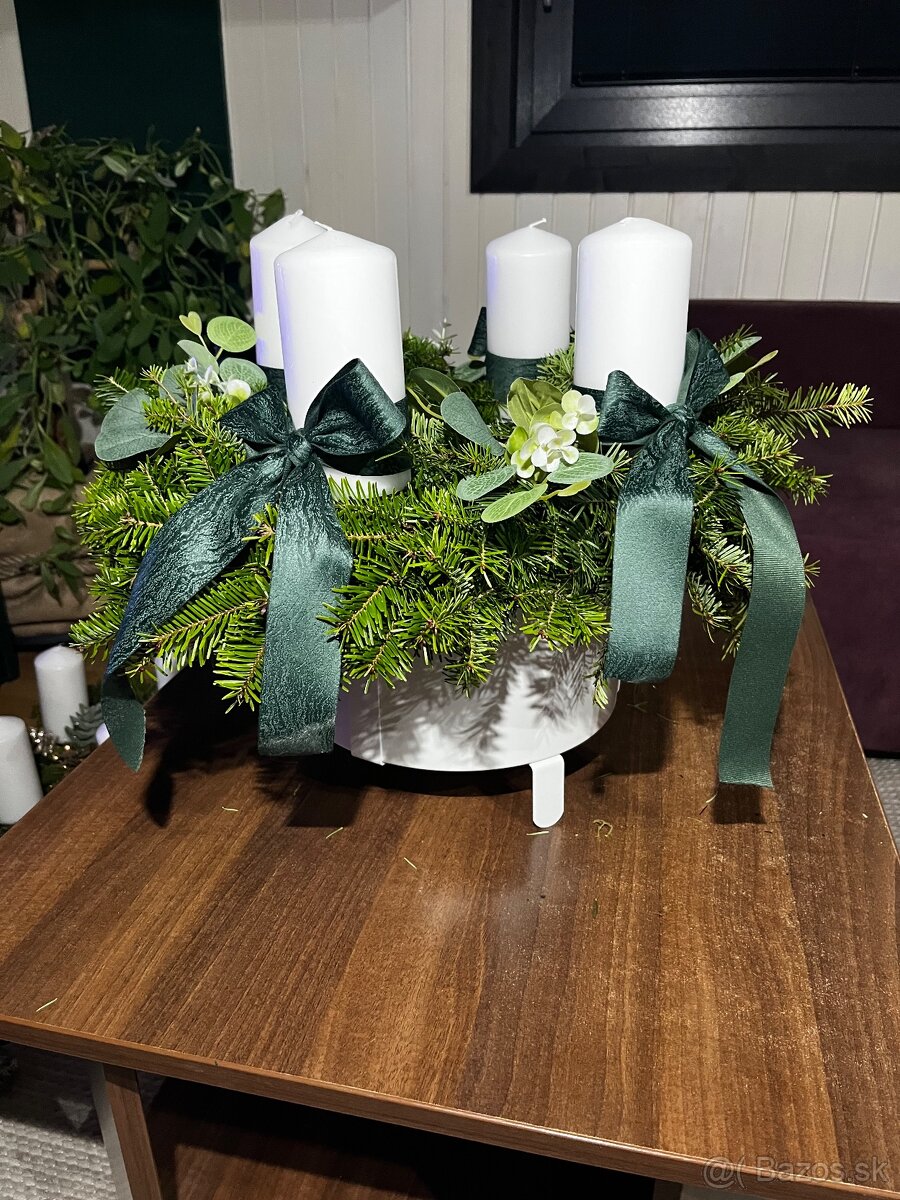 Vianočné vence, ikebany - 4