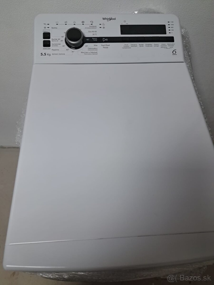 Práčka Whirpool plnená zhora 5,5kg - 4
