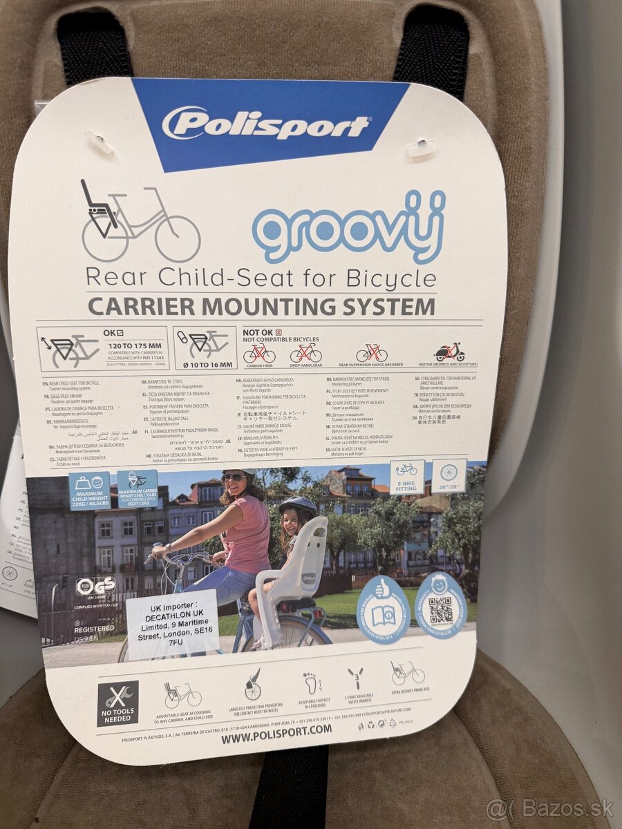 Detská cyklosedačka Polisport groovy do22kg - 4