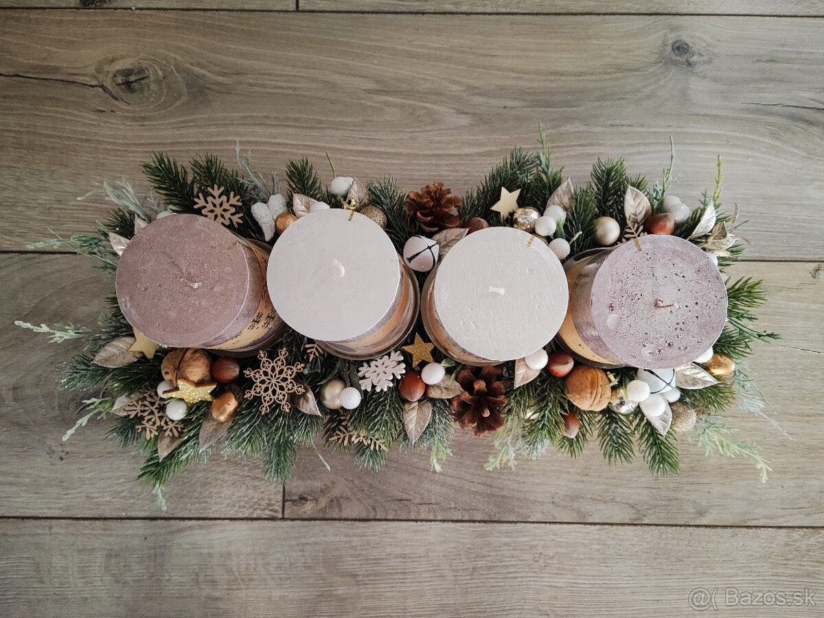 Vianočný + adventný veniec - 4