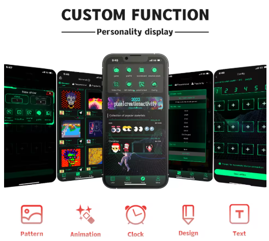 Flexibilná LED obrazovka pre auto,BT,aplikácia a DO.. - 4