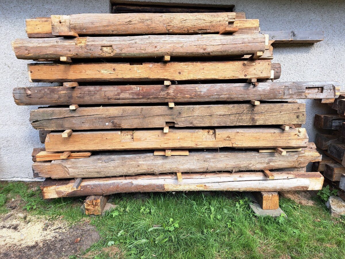 Staré drevo - guľatina, hranoly, foršty, dosky - 4