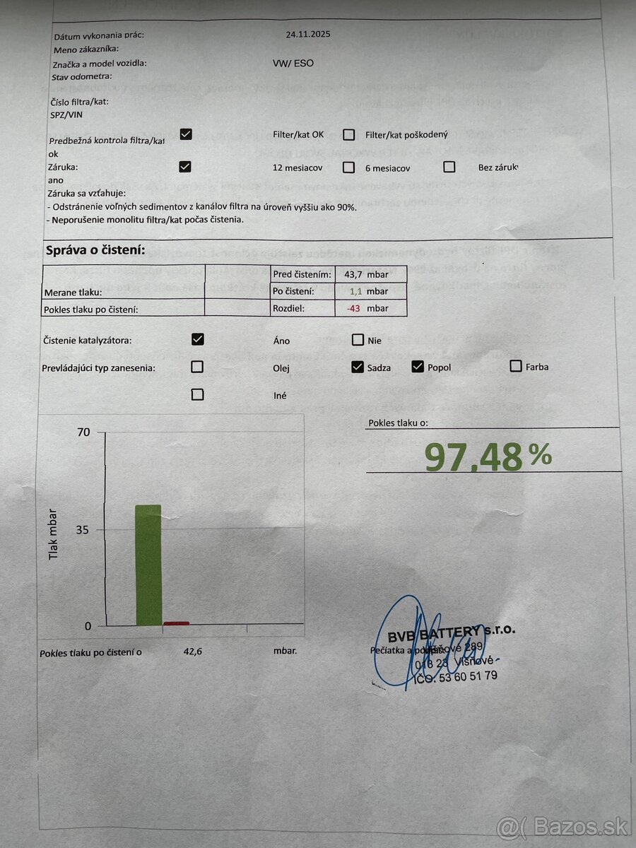 DPF filter Škoda Superb 2,0 TDi - 4