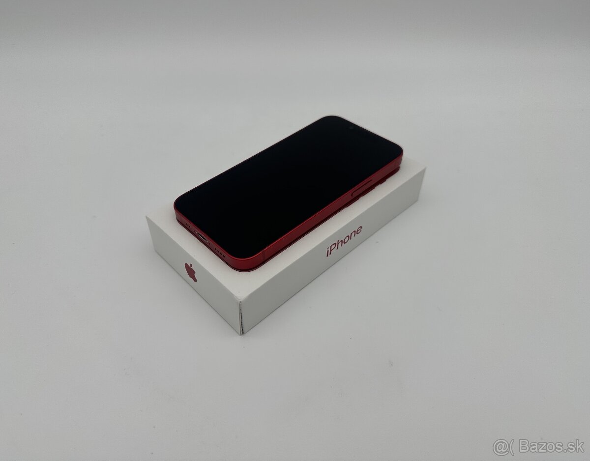 iPhone 13 Mini 128GB Red (100% Batéria) + ZÁRUKA - 4