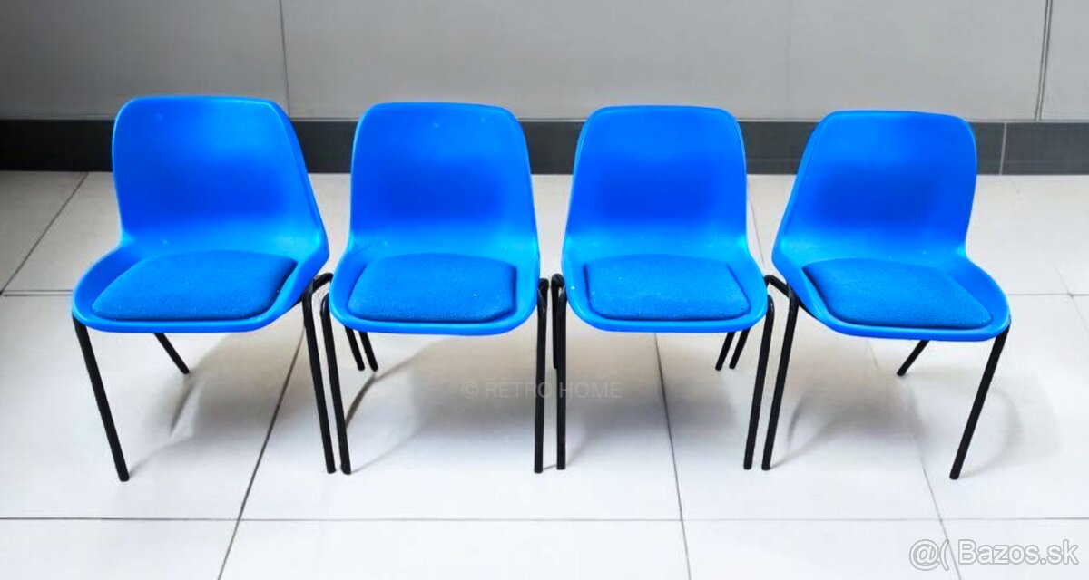Modré plastové stoličky - viac druhov - 4