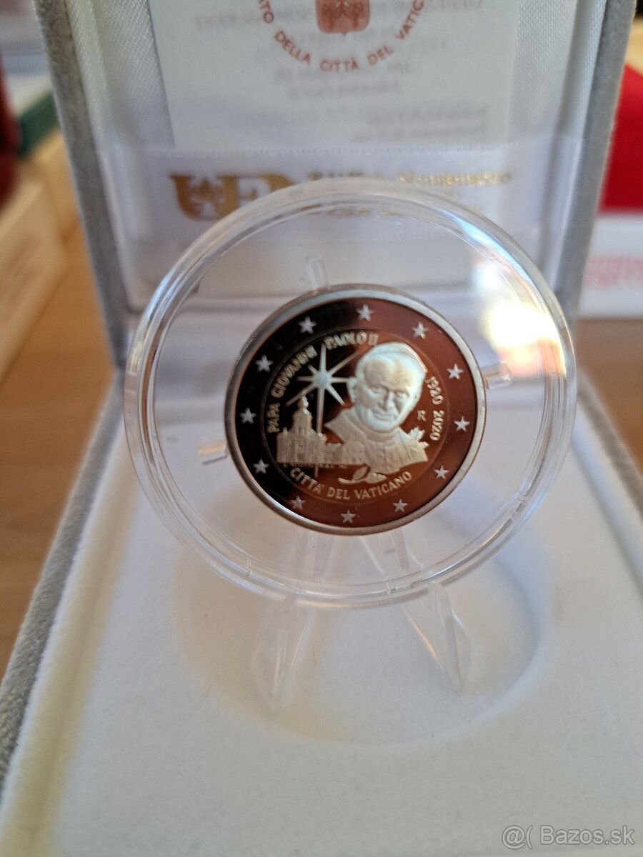 Vatikan 2 euro PROOF pamatne mince - 4