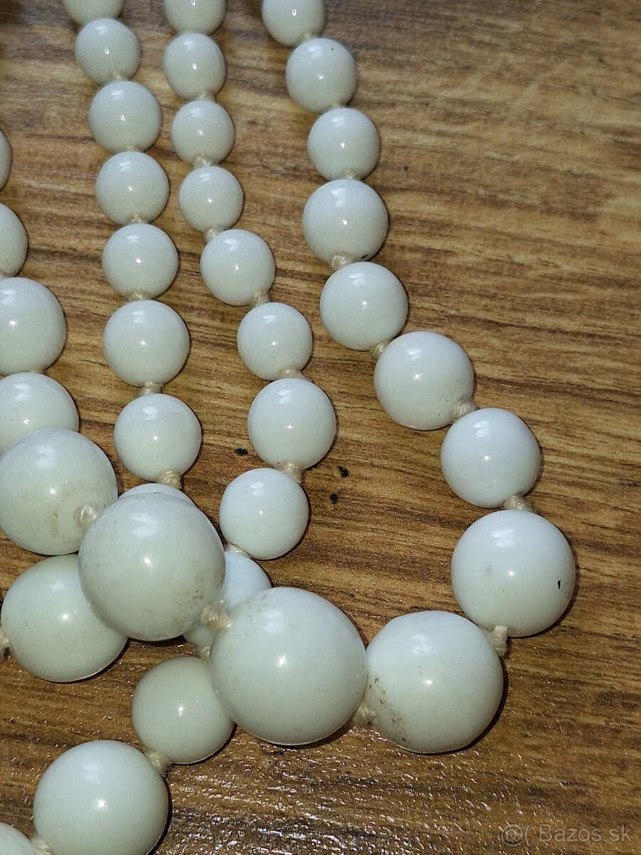 trojradový starý náhrdelník - 4