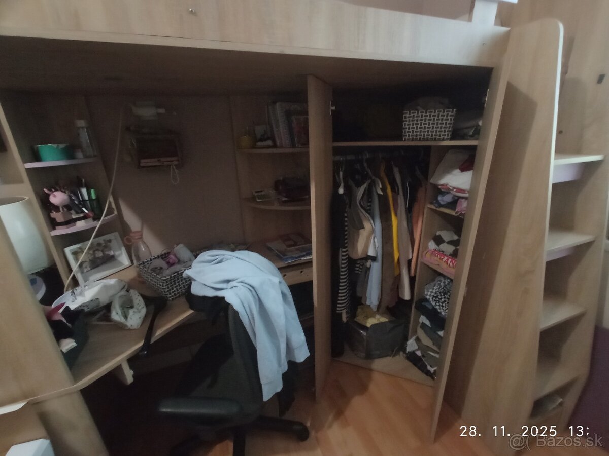 Multifunkčná posteľ- písací stôl a šatník v jednom - 4