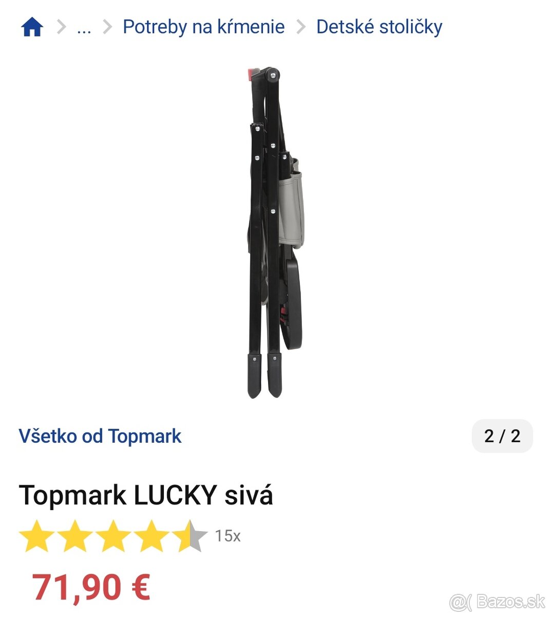 Stolička na jedenie pre deti Topmark - 4