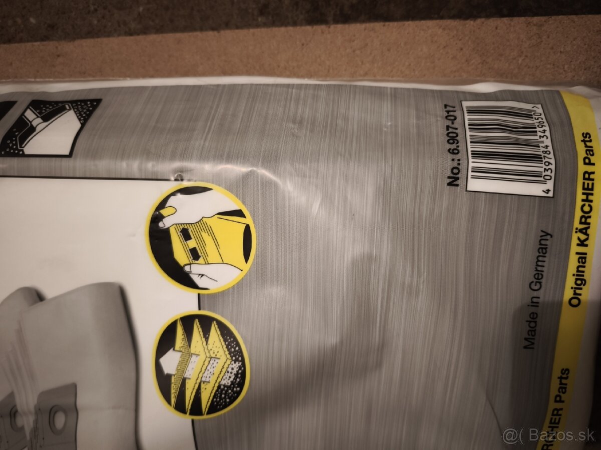 Predám sáčky a filtre do profesionálnych vysávačov Kärcher - 4