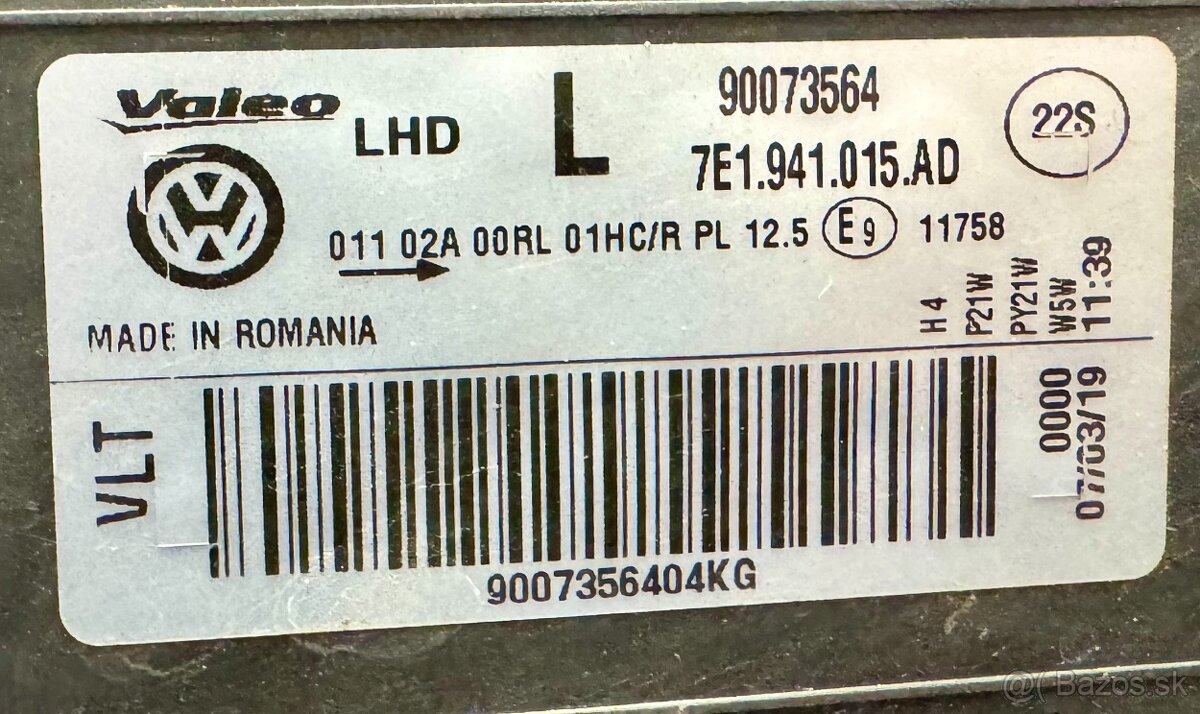 Svetlá VW Transportér T6 - 4