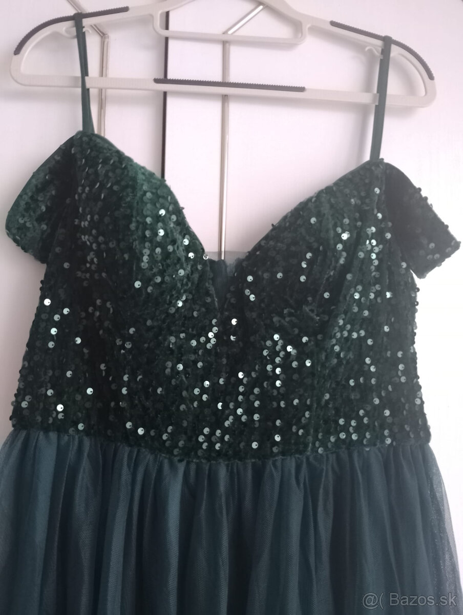 Spoločenské šaty zelené - 4