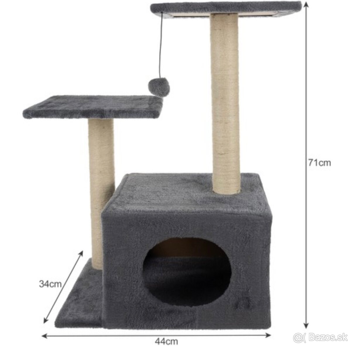 Škrabadlo pre mačky 71cm - 4