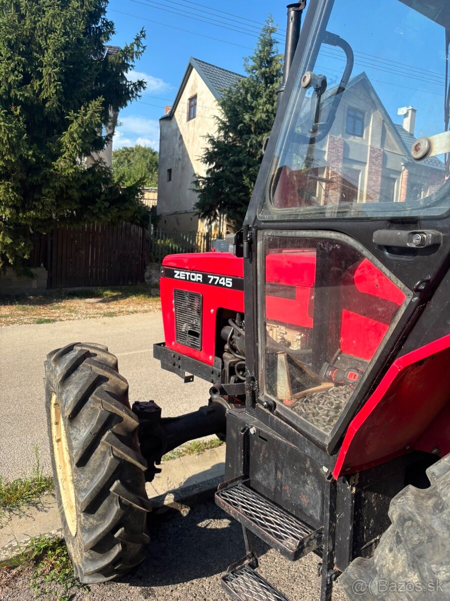 Zetor 7745+vlečka+navijak na drevo - 4