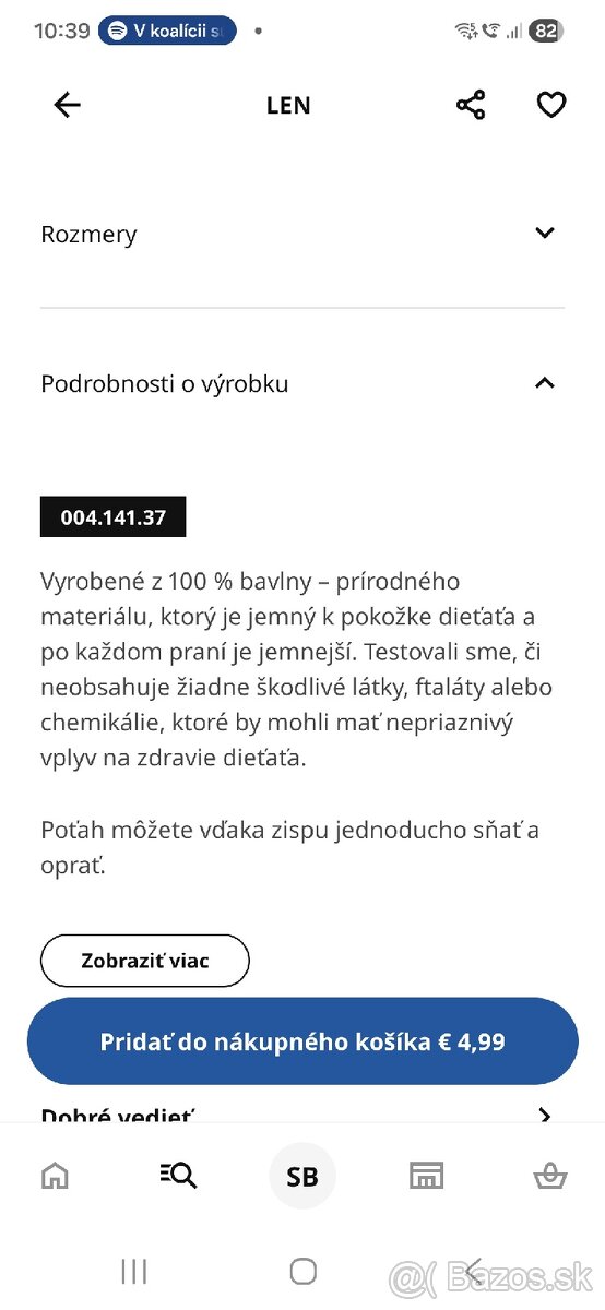 Dojčiaci vankúš s dvomi obliečkami - 4