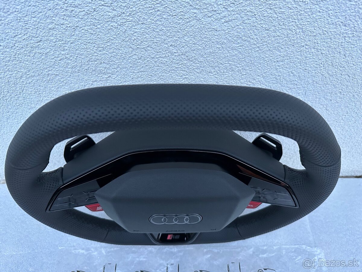 Audi sportovy volant perforovany cierny RS3 RSQ3 RS4 RS5 - 4