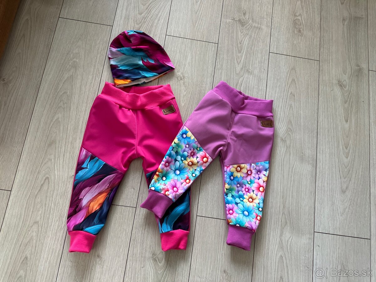 Softshellove nohavice s flisom 80-140 - 4
