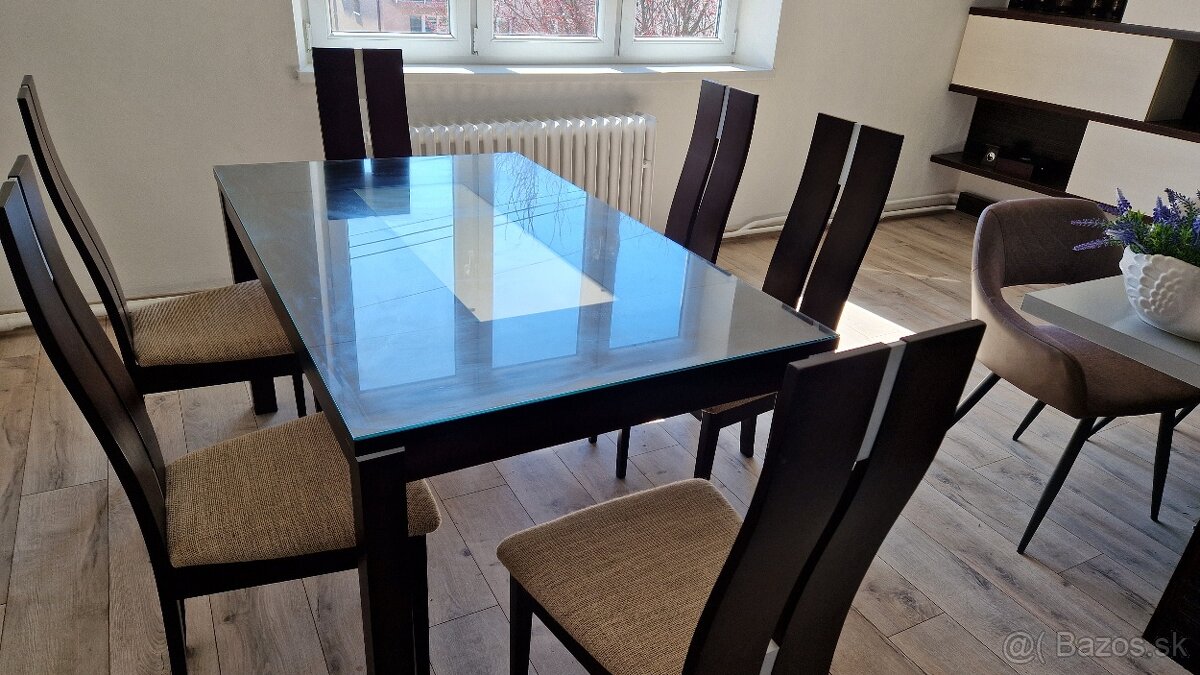 Jedálenský stôl so 6 stoličkami - 4