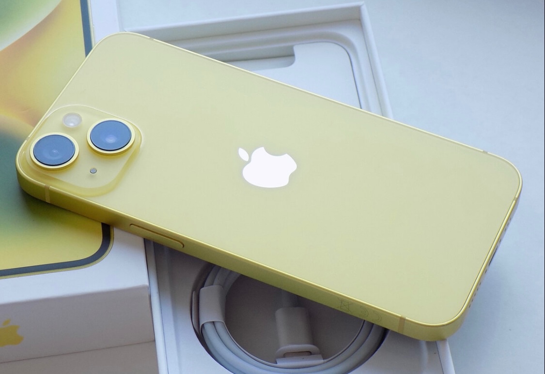 iPhone 14 Yellow BATERIE 100% TOP - 4