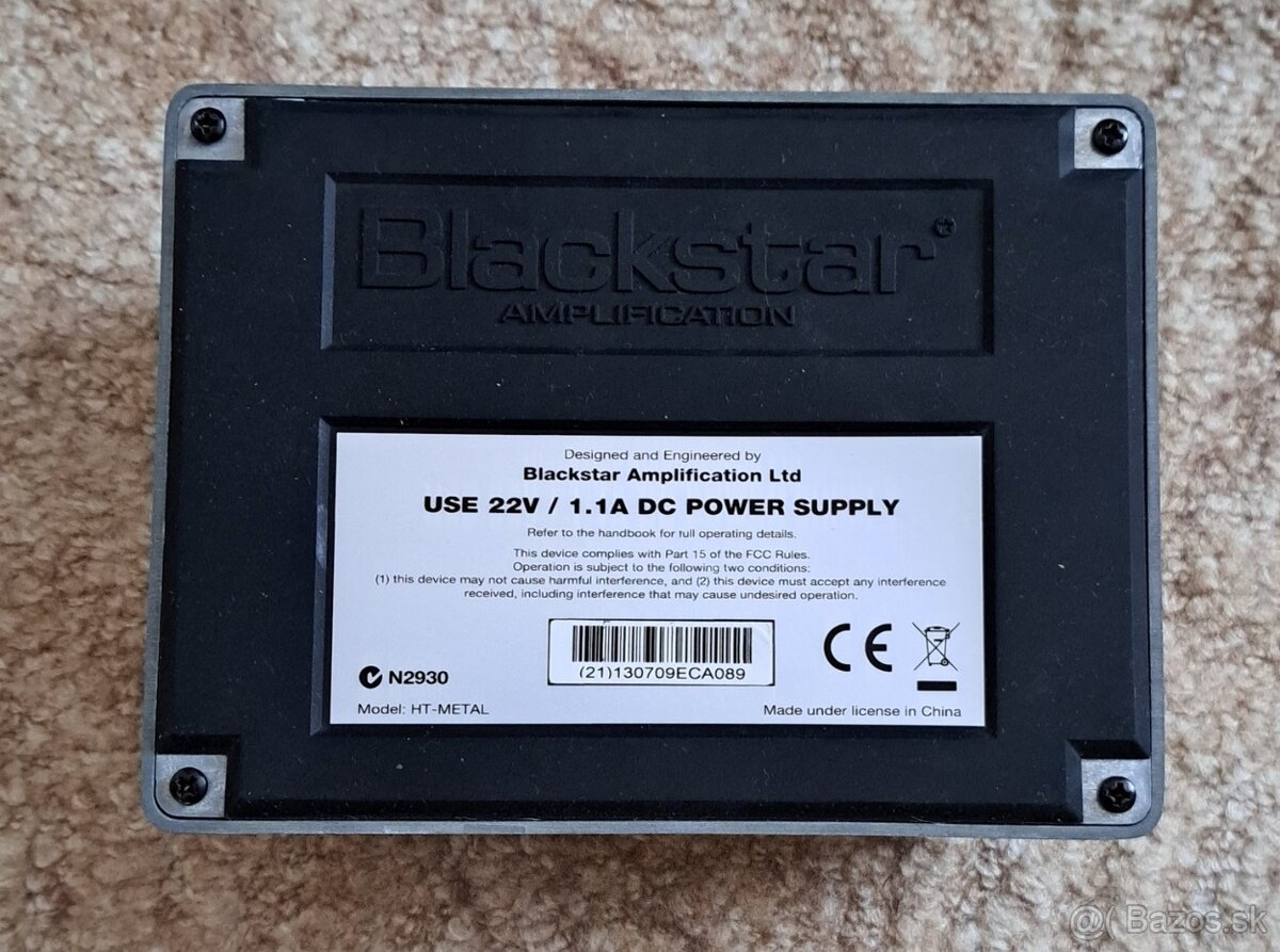 Predám lampový gitarový pedál Blackstar Metal HT-Metal - 4