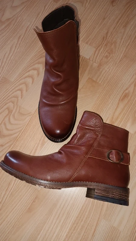 Hnedé nové členkové kožené čižmy 5th Avenue, v.40 - 4