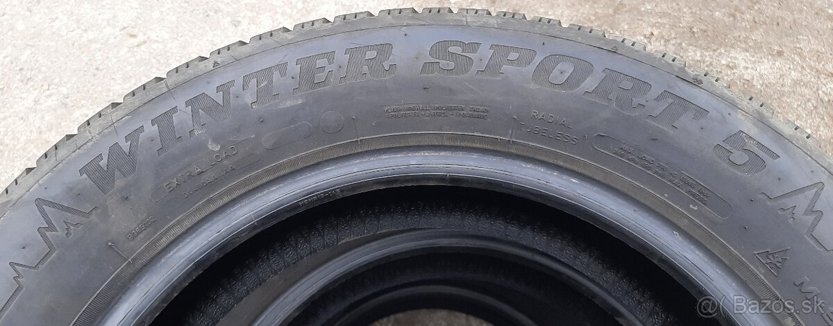4 ks zimné pneu Dunlop WinterSport5 205/60R16 - 4