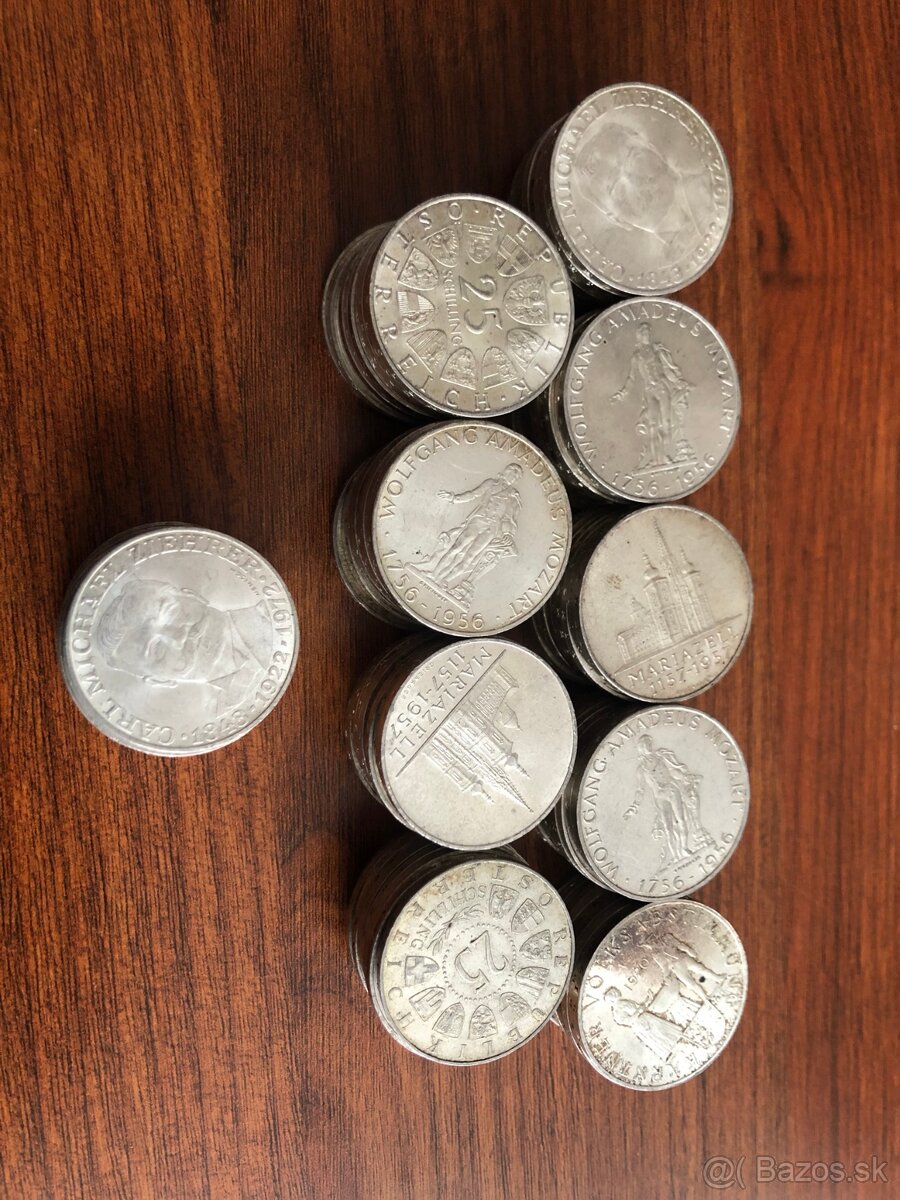 Strieborné 25 schilingy - 4