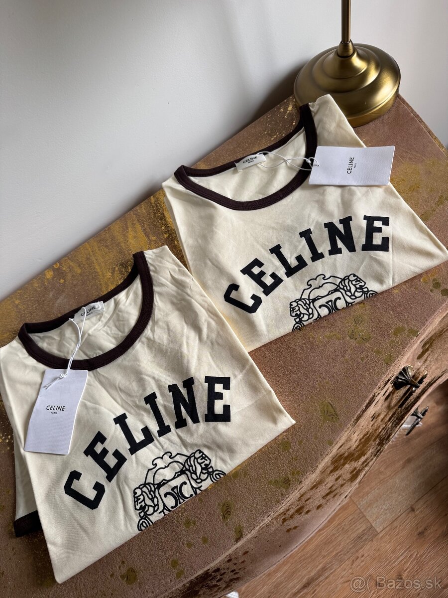 Celine bavlnené tričko Skladom - 4