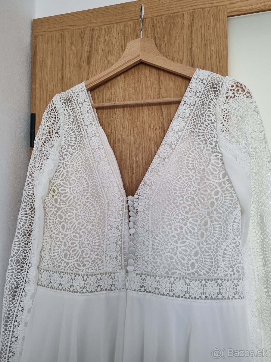 Svadobné šaty veľk. 38/40 - 4