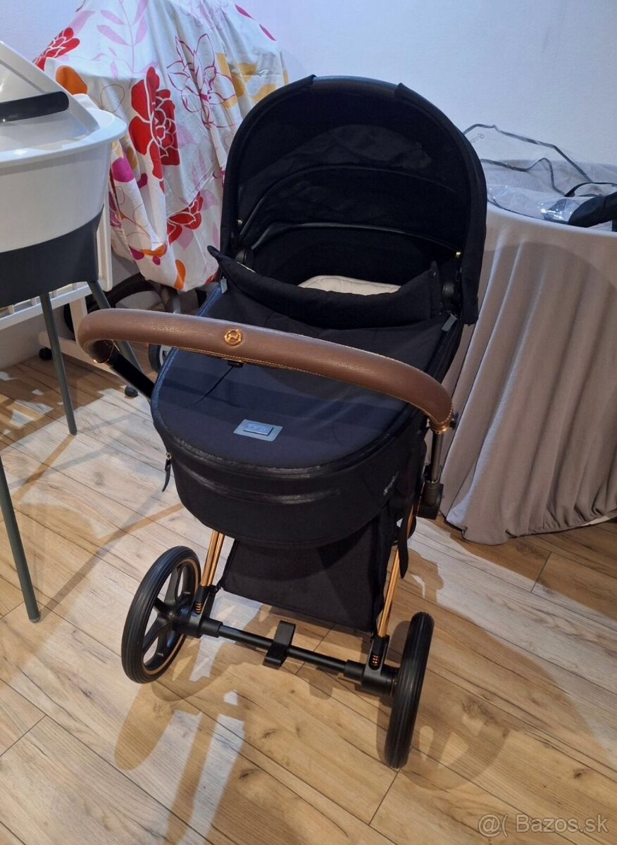 Cybex priam 4.0 deep black + fusak - 4