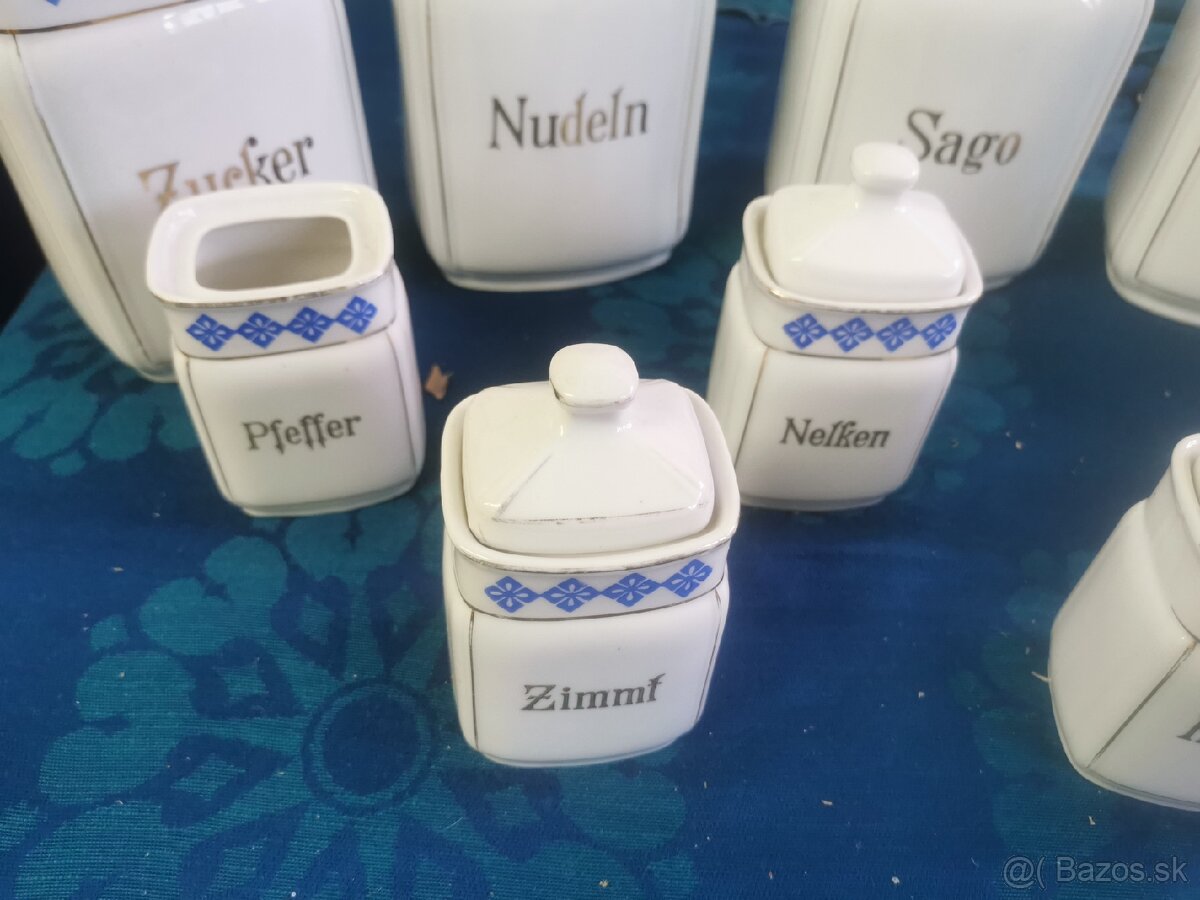 Starožitné porcelánové dózy, Korenicky - 4