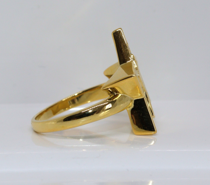 Dámsky prsteň 925 Silver s 14k zlatou vrstvou a 16 diamantmi - 4