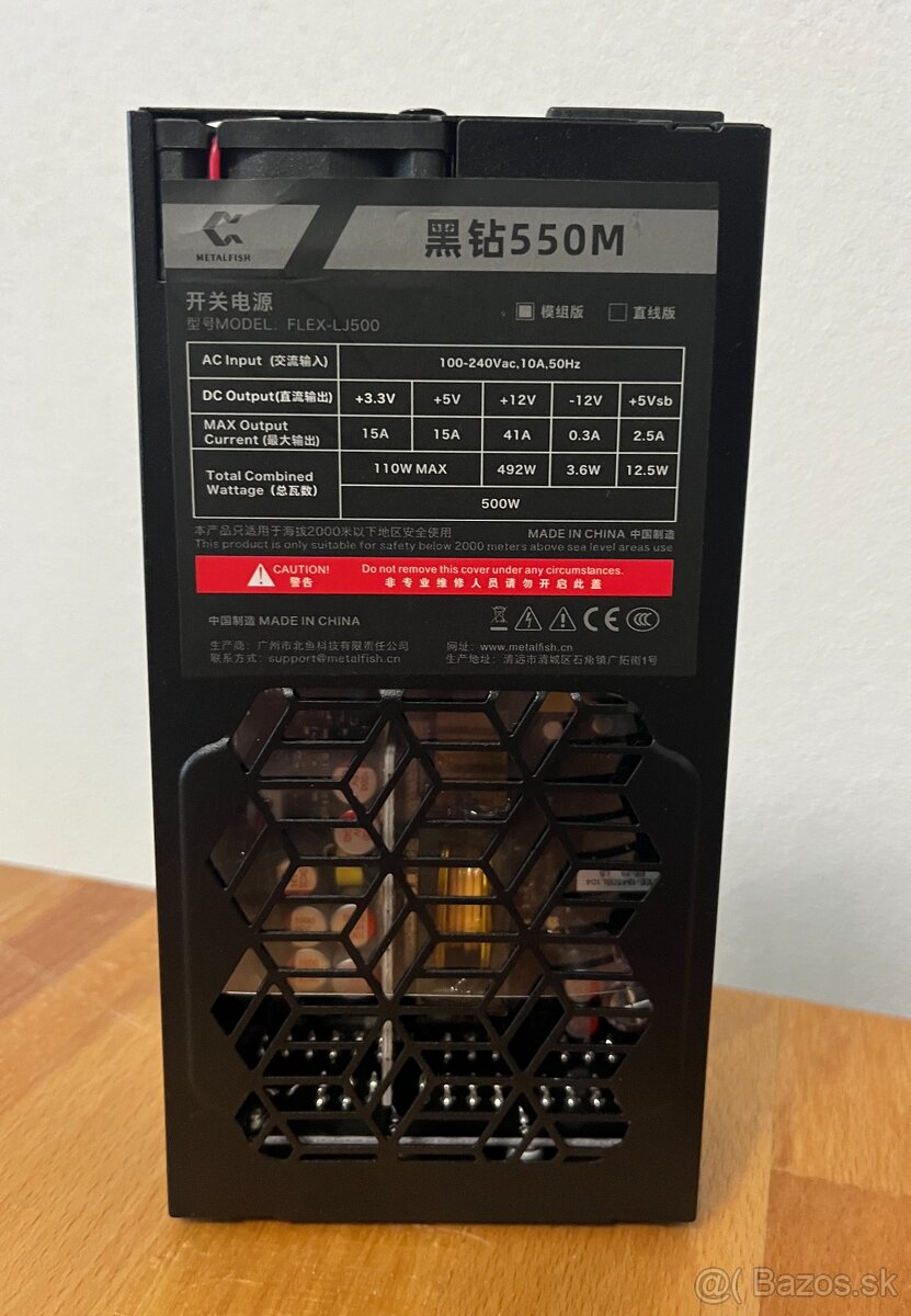 Predám ITX skrinku LZmod A24-V5 + Zdroj Flex Modular 500W - 4