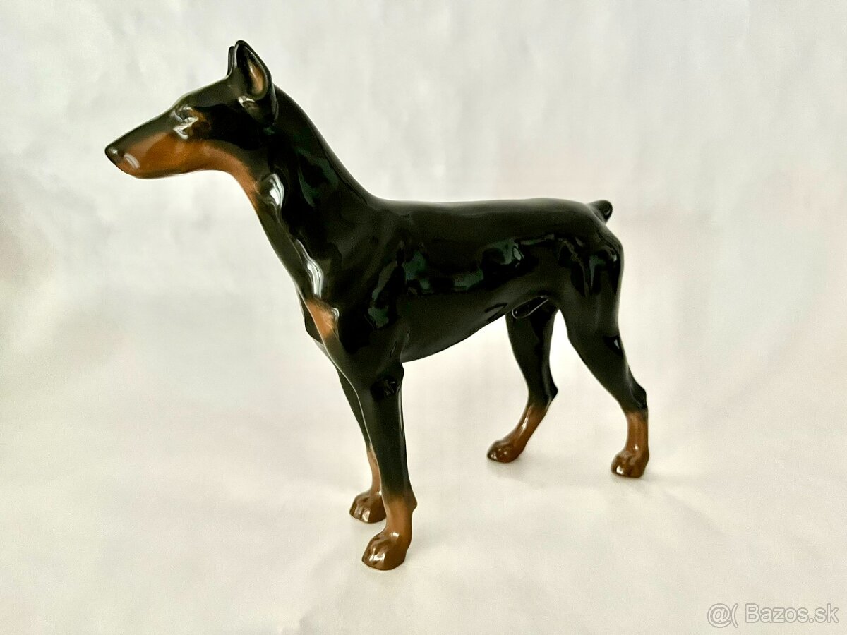 Porcelanovy pes - doberman Rosenthal - 4