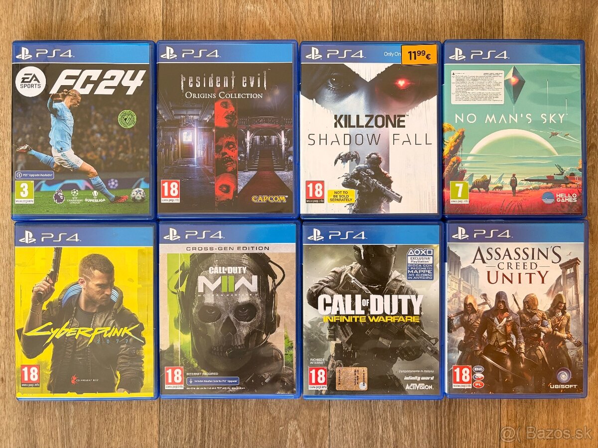 Predám hry na Playstation 4 PS4 - 4