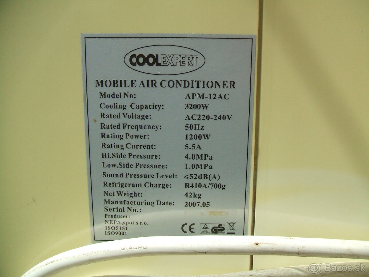 Mobilná klíma CoolExpret APM-12AC - 4