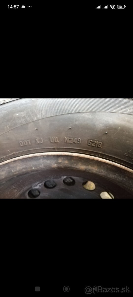 Predám zimné pneumatiky a diskami W-Touran - 4