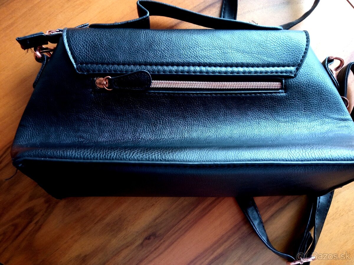 Kabelka elegantná čierna - 4