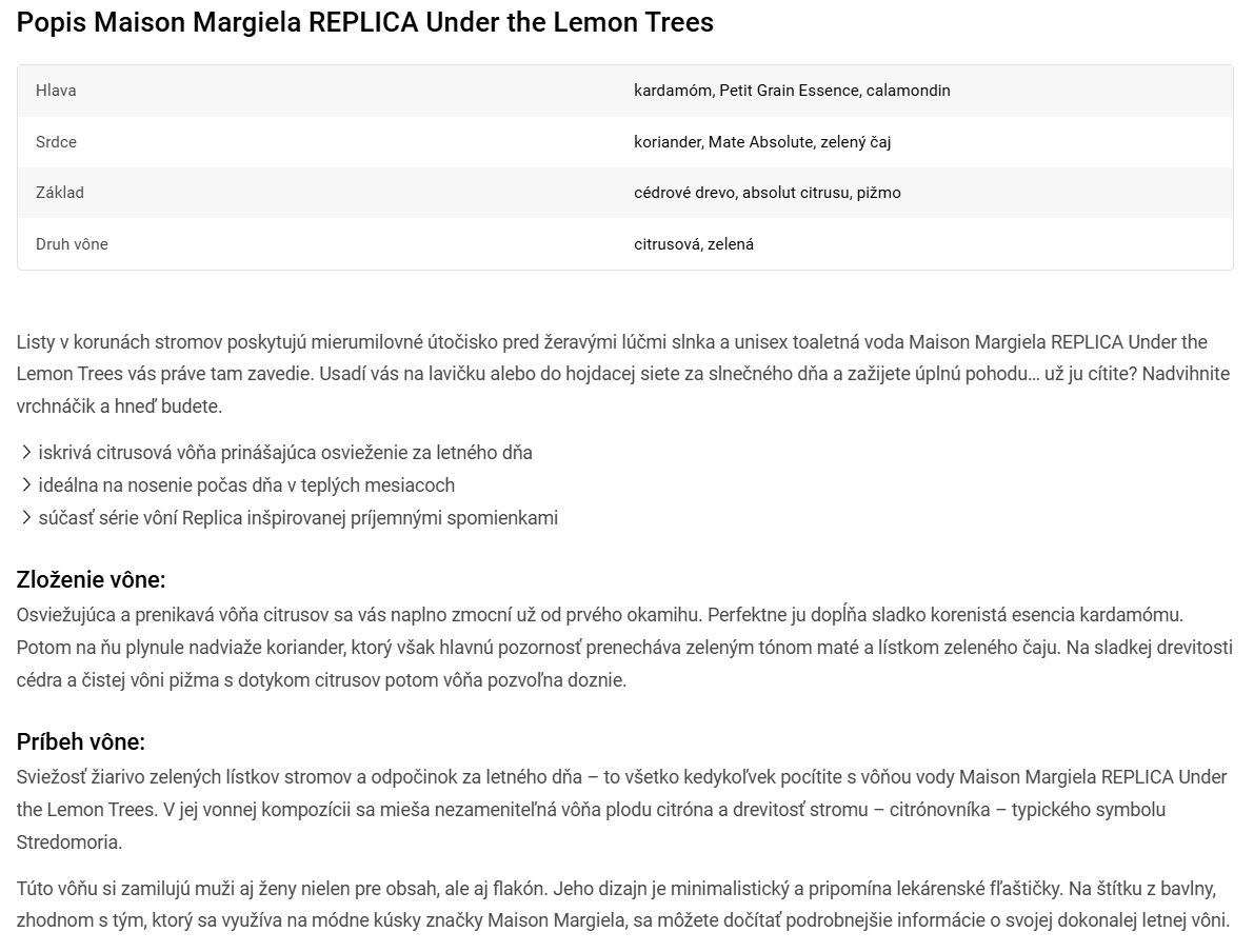 Maison Margiela REPLICA Under the Lemon Trees, 100ml - 4