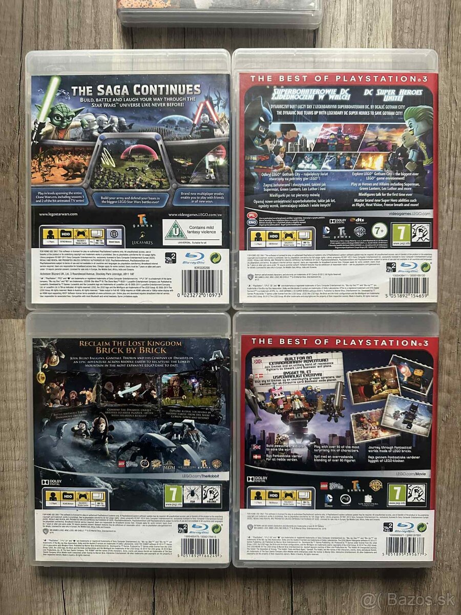 balíček 4 LEGO hier + Bulletstorm pre Playstation 3 - 4