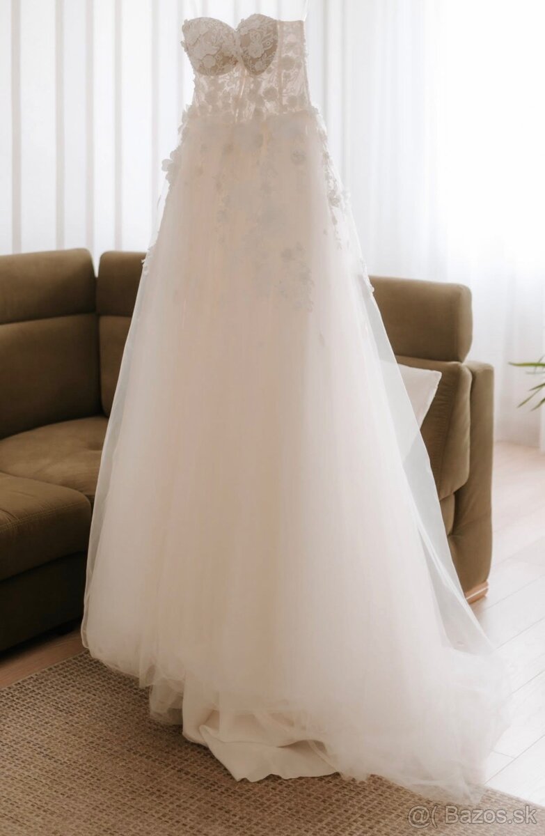 Svadobné šaty 36/38 - 42 - 4