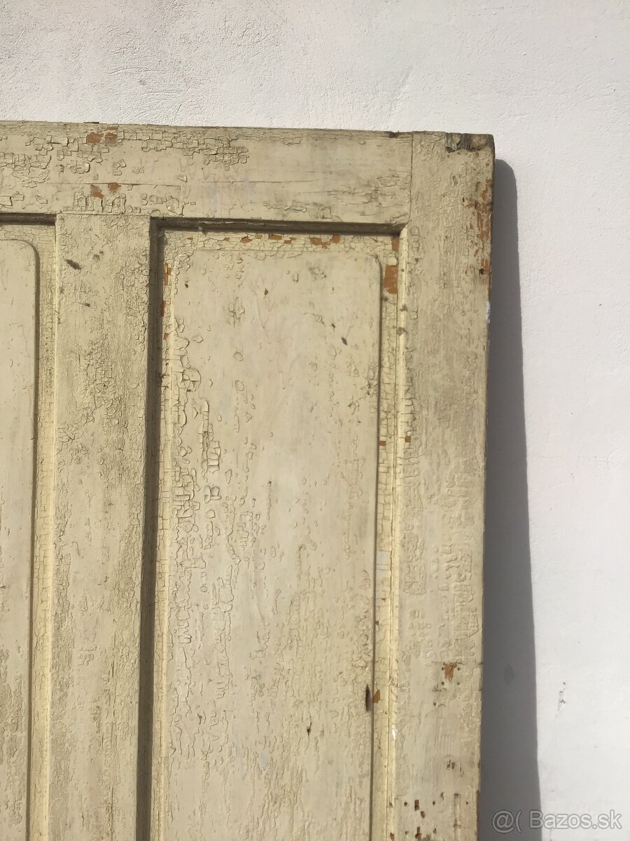 STARé DVERE 97CM PLNé AJ SO SKLOM - 4