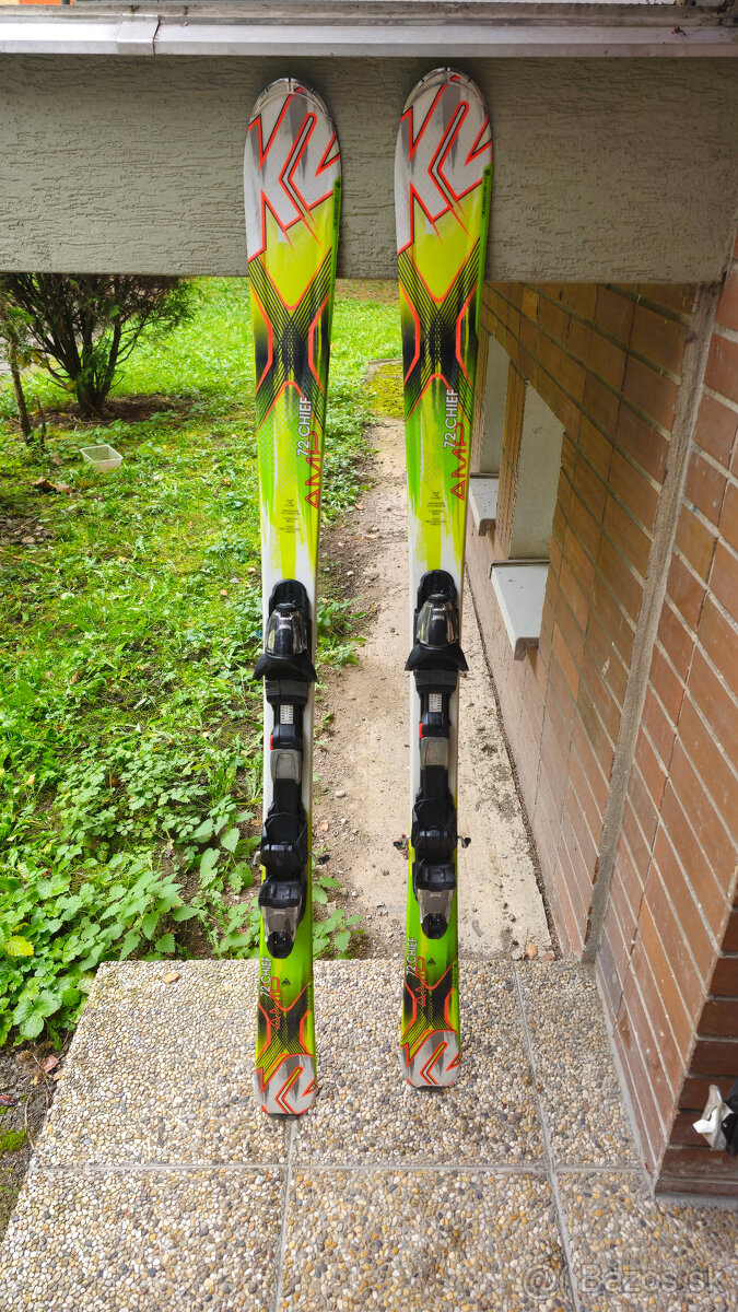Predám používané lyže K2 AMP 72 146cm - 4