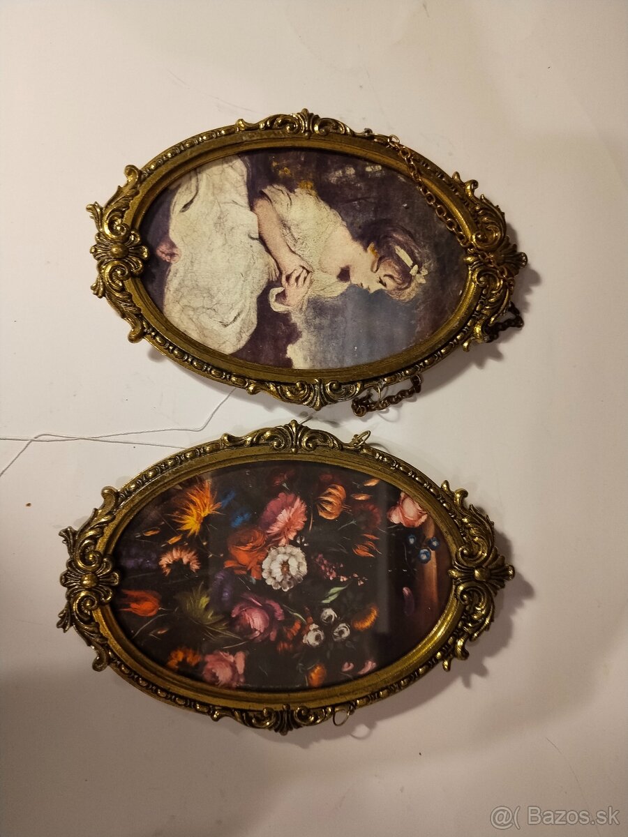 Rámečky oválné mosazné - 4