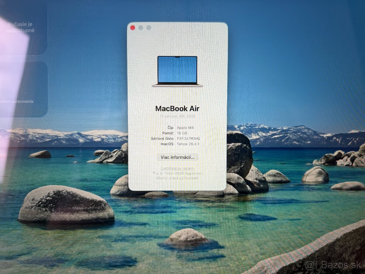 Predam Macbook Air M4/ 7 Cyklov - 4