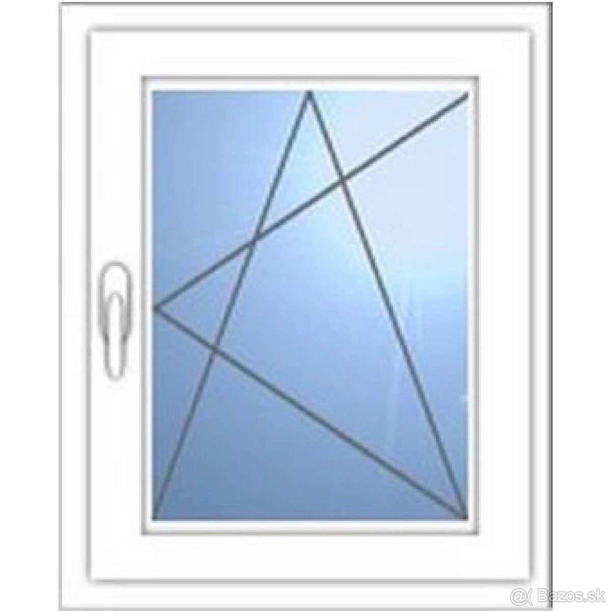 KUPIM Plastové okná , širka 54 cm X 80 cm výška , 3ks - 4