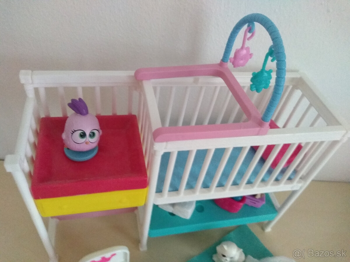 postieľka pre bábiky barbie bábätko doplnky spolu wc - 4